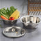 Stainless Steel 3 in 1 Strainer, Grater, Salad Maker Bowl