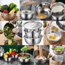 Stainless Steel 3 in 1 Strainer, Grater, Salad Maker Bowl