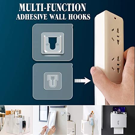 Double Sided Adhesive Hooks Double Sided Wall Hook + Wall - Temu